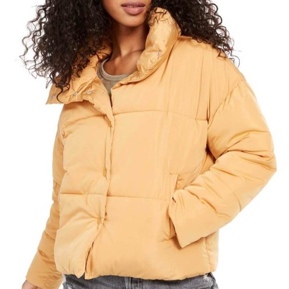 Free People Jackets & Blazers - Free People Weekender Puffer Jacket in Bronze NWT